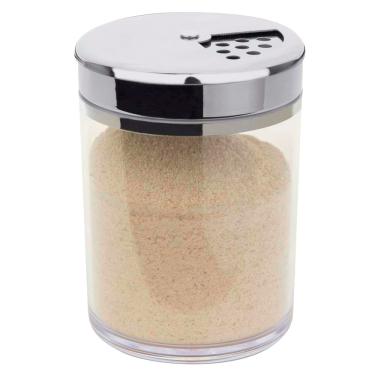 Imagem de Farinheira com Tampa Forma em Vidro e Inox - 330 ml