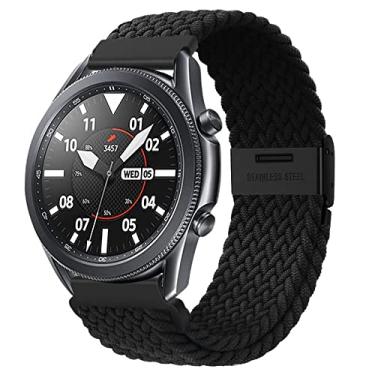 Imagem de XMUXI 22mm Pulseiras compatíveis com Galaxy Watch 3 45mm/Relógio 46mm,Gear S3 Frontier/Clássico, Huawei Watch GT 3 46mm, Amazfit GTR Braided Sport Braided Watch Band (sem relógio) (#1)