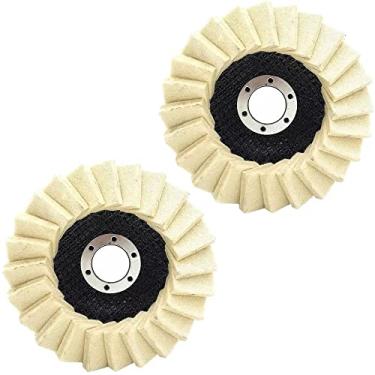 Imagem de Kit 2 Disco Feltro Flap para Polimento 4.1/2" Metal Alumínio - Starfer