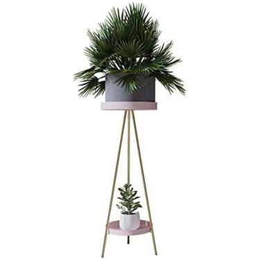 Imagem de Suporte De Flores De Ferro, Suporte De Vaso De Flores Multicamadas, Prateleira De Varanda De Chão, Prateleira De Flores Simples Na Sala De Estar Interna,Rosa,UMA,Collector88