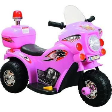 Moto Eletrica Infantil Triciclo Bandeirante Banmoto 6V Rosa - Maçã