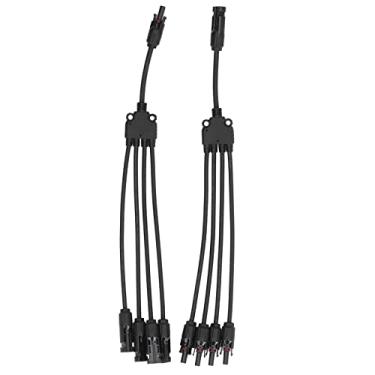 Imagem de Adaptador de Cabo Solar de Ramificação Em Y do Conector Solar 1 a 4 Adaptador Paralelo à Prova D'água Divisor para Ambientes Externos