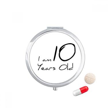 Imagem de Porta-comprimidos com bolso para remédios I am 10 Years Old Age Young