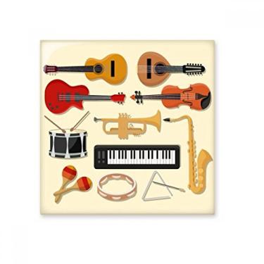 Imagem de Pedra adorna de tijolo vitrificado com pedra de cerâmica para guitarra de trombone de piano elétrico