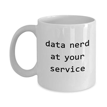 Imagem de Caneca de dados nerd – Caneca de café de cacau quente divertido – ideia de de Natal