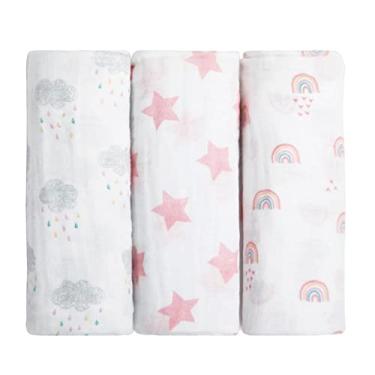 Imagem de Papi Textil Cueiro Swaddle Papi Soft Estampado 80Cm X 80Cm Contem 03 Un
