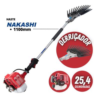 Imagem de Derriçadeira Profissional Nakashi DDL270N com Motor Nakashi á Gasolina 2 Tempos 25,4cc...