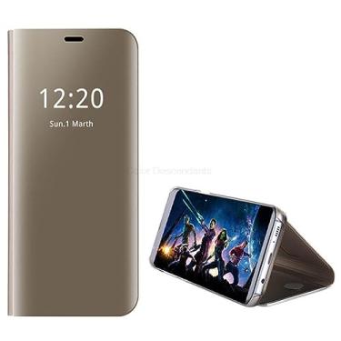 Imagem de Smart Mirror Case para Samsung Galaxy S8 8S G950F G950FD Flip Phone Cover For Samsung S8 S6 S7 S9 S10 S21 S20 s22 s23 Ultra Case,Gold,For S10E,S10Lite