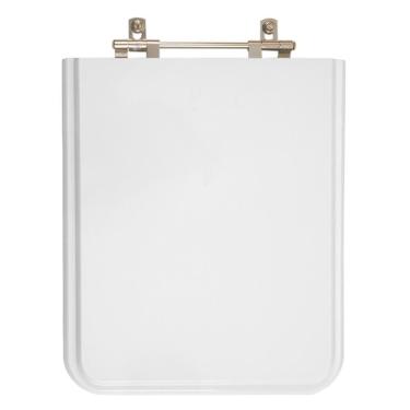 Imagem de Assento Sanitário Tampa de Vaso Madeira MDF Laqueado Square para bacia Incepa Quadrado 6lpf