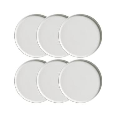 Imagem de Conjunto com 6 Pratos de Sobremesa Porto Brasil Neo Vit em Stoneware 21,5cm – Cinza