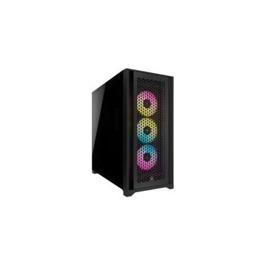 Imagem de Gabinete Gamer Corsair 5000D Airflow, Mid Tower, RGB, ATX, Lateral em Vidro Temperado, 3x Cooler Fan, Preto - CC-9011242-WW