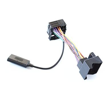 Imagem de DAGIJIRD 1 x adaptador de cabo auxiliar estéreo de rádio Bluetooth para BMW E39 E46 E53 série 3