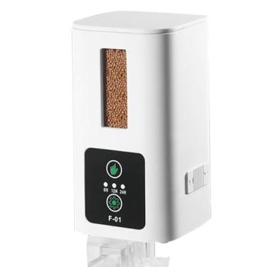 Imagem de DAGIJIRD Alimentador automático de peixes, 400 ml, grande capacidade, dispensador de alimentos para peixes e aquários