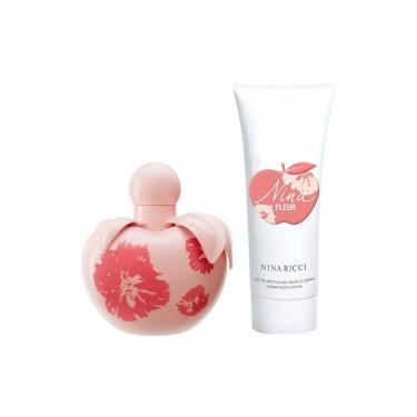 Imagem de Kit Nina Ricci Nina Fleur Edt Perfume Feminino 80Ml E Loção Corporal 75Ml