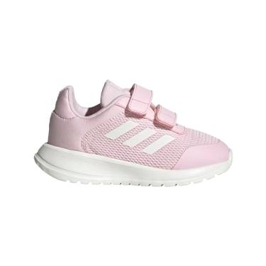 Imagem de adidas Tênis infantil unissex Tensor Run 2.0, Rosa claro/branco giz, rosa claro, 4 Toddler
