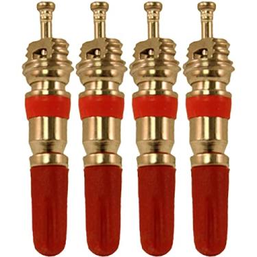 Imagem de Counteract VCV-4 Vortex Núcleo de haste de válvula de pneu/roda para carros, caminhões, motocicletas, ATV, UTV, RV, bicicletas sujas, compatível com TPMS, vedação hermética de alta temperatura, design de ponta de vórtex, pacote com 4