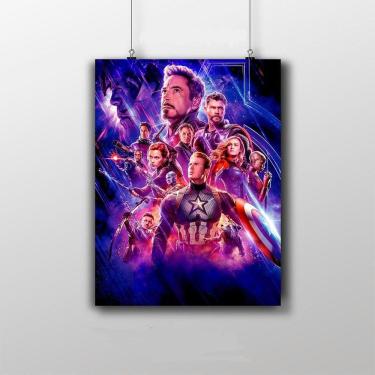 Imagem de Placa Decorativa Vingadores Ultimato Wallpaper Marvel