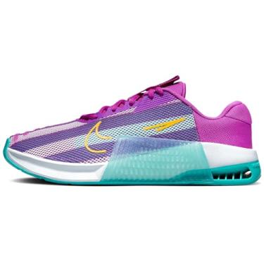 Imagem de Nike Metcon 9 Tênis de treino feminino, Hyper Violet Barely Grape Dusty Cactus Laser Laranja, 36