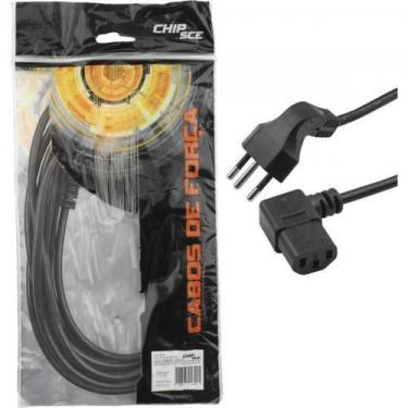 Imagem de Cabo De Força Para Computador 90 1,5M Tripolar Chip Sce - Chipsce, For
