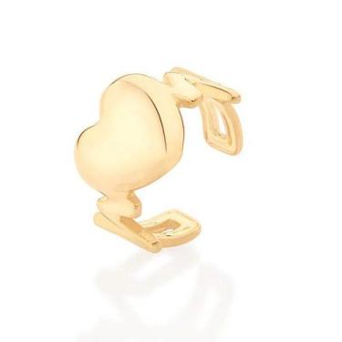 Imagem de Brinco banhado ouro 3x 24k 18k e 22k pressão femininos coração piercin