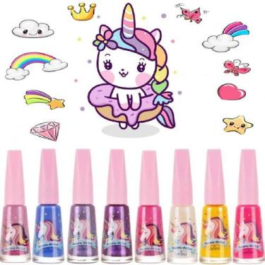 Imagem de Kit 6 Esmalte Teen Linha Unicórnio Safira