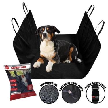 Imagem de Capa Protetora Impermeável Banco Carro Pet Cães Safety Car - Procanine