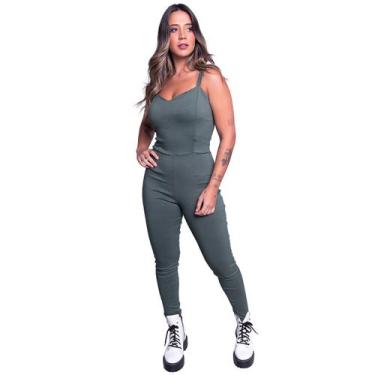 Imagem de Kit 2 Macacões Bengaline WLS Modas Roupa Casual Feminino Confortável, 