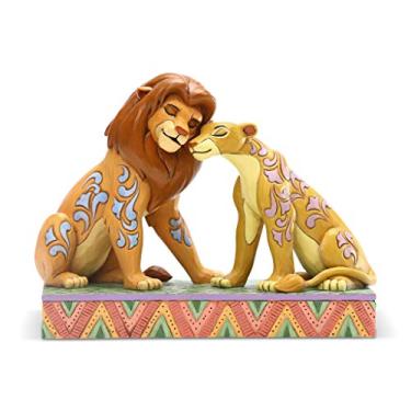 Imagem de Enesco Disney Traditions por Jim Shore Estatueta de O Rei Leão Simba e Nala aconchegar-se, 14 cm, multicolorida