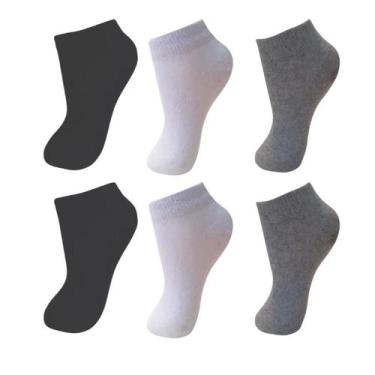 Imagem de Kit Com 12 Pares De Meias Infantil Juvenil Unissex - Naimus, Kit misto