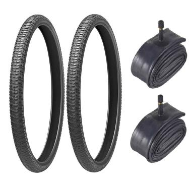 Imagem de 2x Pneu para bicicleta MTB Bmx Passeio asfalto trilha Bike aro 20 (50-406) Levorin 2.125 Atacama + 2 camaras