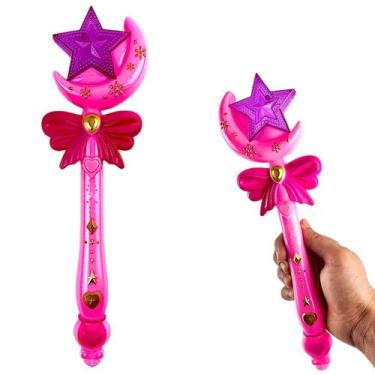 Imagem de Varinha mágica Princesas encantada musical com Luz e Som - Marca