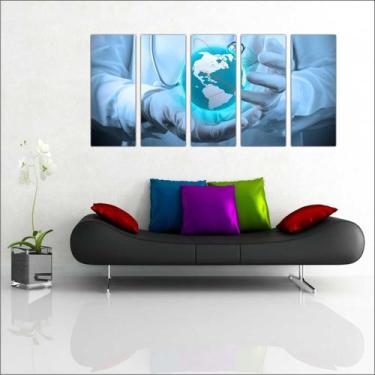 Imagem de Quadro Decorativo Medicina Consultórios Médicos Com 5 Peças GG1 - Vita