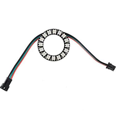 Imagem de 16 RGB LED Ring 16 X WS2812 5050 totalmente colorido com drivers integrados 16 bits para Arduino Raspberry Pi ESP8266 Nodemcu DC5V