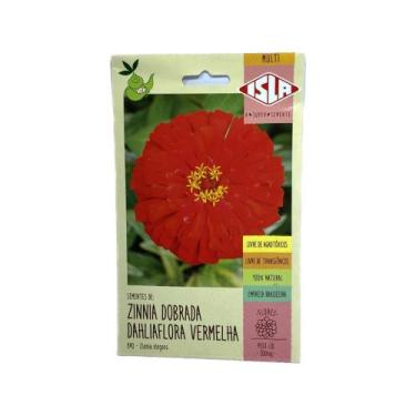 Imagem de Zinnia Gigante da Califórnia Vermelha - 300mg de Sementes - ISLA