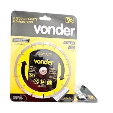 Imagem de Disco diamantado 7" segmentado - 4 unidades - Vonder