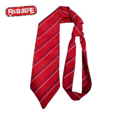 Imagem de Gravata RBD Gravata Rebeldes Listrada Mia Lupita Roberta Anahi - Loja 