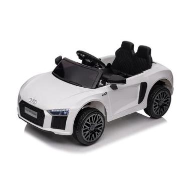 Imagem de Carrinho Elétrico De Passeio Infantil Branco Com Bateria Recarregável 