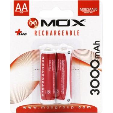 Imagem de Pilha Mox AA Recarregavel 3000MAH MOB2AA30 (2 Unidades)