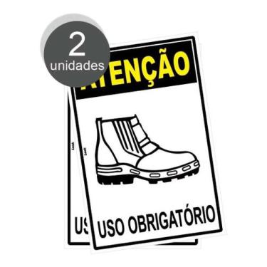 Imagem de Kit com 2 Placas de Sinalização - Equipamento de Proteção Individual -