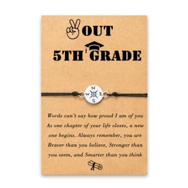 Imagem de Tarsus 2024 8ª série/ensino médio/faculdade/5º ano presentes de formatura inspiradores bússola pulseira presentes de formatura para ela ele meninas Bo ys, average, Nylon, Sem pedras preciosas