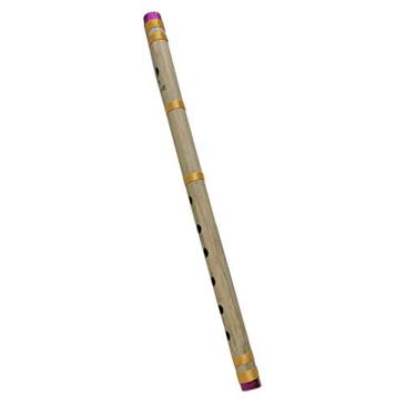 Imagem de Flauta Bansuri de bambu para iniciantes A Key 7 Furos Fipple Sopro Madeira Clarinete Bambu Quena Flauta Instrumento Musical Flauta Krishna Presente de Aniversário 40,6 cm