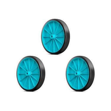 Imagem de Kit C/3 - Roda Para Carrinho De Feira Reforcada - KAORI