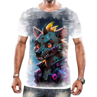 Imagem de Camisa Camiseta Tshirt Animais Cyberpunk Hienas Savanas 3 - Enjoy Shop