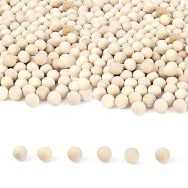 Imagem de Tenalleys Bolas de Madeira Natural Inacabadas, Esferas de Madeira, Bolas de Madeira Dura, Bolas Redondas de Madeira para Projetos de Artesanato Faça Você Mesmo, Fabricação de Joias(200 Peças, 12 Mm,)