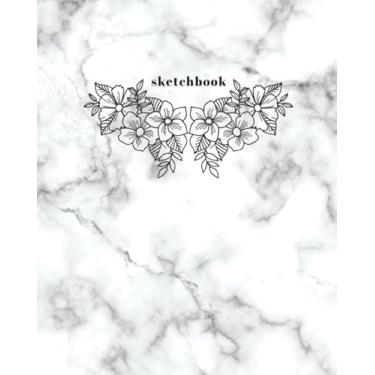Imagem de Sketchbook: Floral Design 800 Page Notebook with Numbered Pages for Drawing Art Challenges and Kids