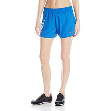 Imagem de Mizuno Short feminino de corrida Phoenix 4.0, vermelho turco, alto mar, grande