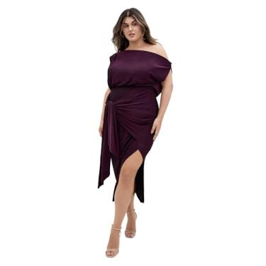 Imagem de City Chic Vestido MIDI PALOMA Plus Size Roxo, Roxa, 25 Plus Size