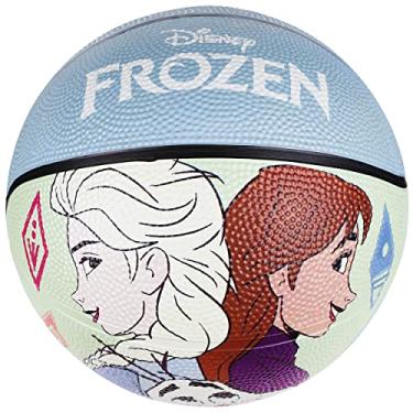 Imagem de Disney Frozen Bola de basquete tamanho 6, Princesa Elsa, Anna e Olaf Jogo Interno e Externo Bola Esportiva Juvenil para Meninos e Meninas, Azul