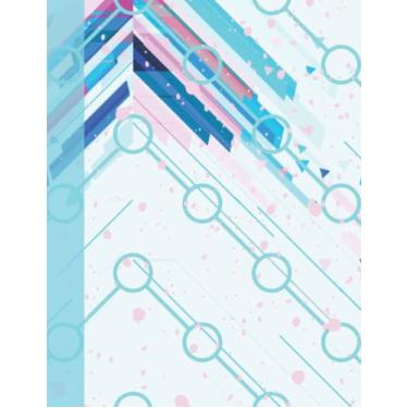 Imagem de Composition Notebook: Bright Colors Abstract Tech Design for Entrepreneurs, Teachers, Creatives