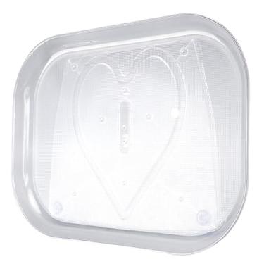 Imagem de Organizador de Mesa Giratória de Geladeira Rack de Armazenamento Giratório Transparente para Cozinha Doméstica (P 18,5 x 10,2 x 2,6 pol.)